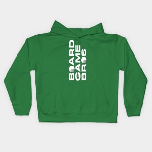 Board Game Bros Logo White Kids Hoodie